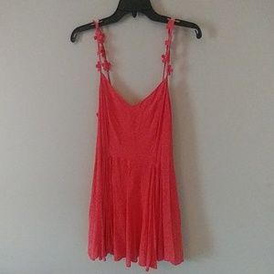 Kimchi Blue peach daisy strap dress